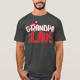 Mens Grandpa Claus Matching Santa Christmas Costum T-Shirt