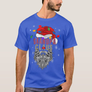 Mens Grandpa Claus Ugge Weihnachtsmann mit Licht T-Shirt