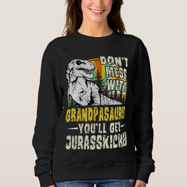 Mens Grandpa Rex Saurus Papasaurus Dinosaurs Men F Sweatshirt (Vorderseite)