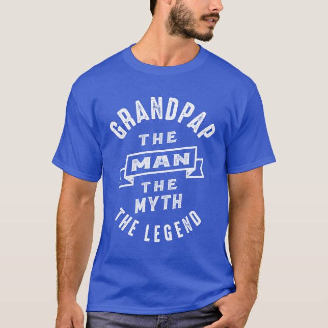 Mens Grandpap The Man Myth Legend Gift T-Shirt (Vorderseite)