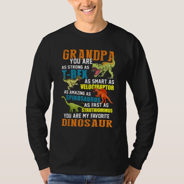Mens Grandpasaurus T Rex Dinosaur Grandpa Saurus F T-Shirt (Vorderseite)