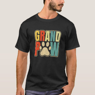 Mens Grandpaw Fur Großvater Tag des Vaters T-Shirt