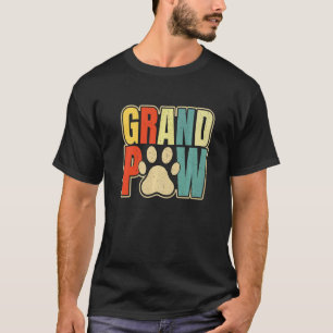 Mens Grandpaw Fur Großvater Tag des Vaters T-Shirt