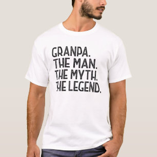 Mens Granpa Man Myth Legende für Großvater Funny F T-Shirt