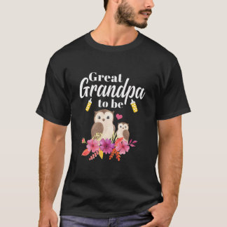 Mens Great Opa zu Ewl Baby Dusche  T-Shirt