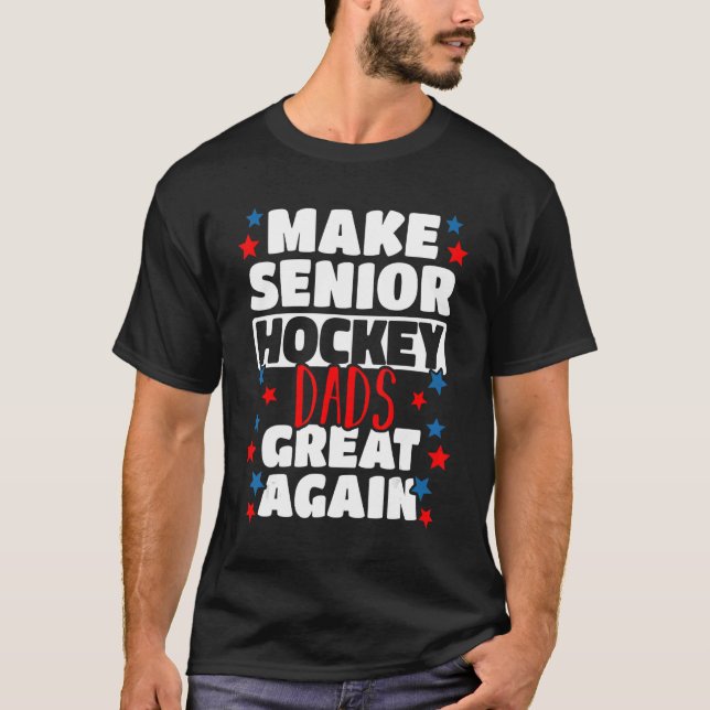 Mens Great Senior Hockey Dad Field Hockey Player I T-Shirt (Vorderseite)