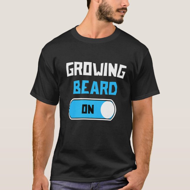 Mens Great Statement Bean Growth Haare Männlichkei T-Shirt (Vorderseite)