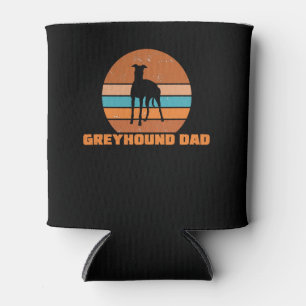Mens Greyhound Vater Vintage Hunde Pfoten Hund Dosenkühler