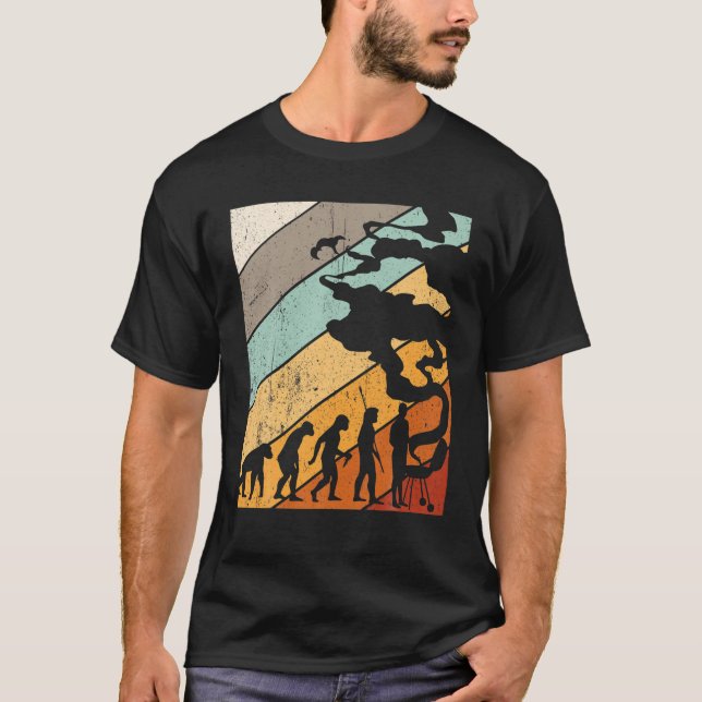 Mens GRILLEN Grilling Evolution Gift Grill Master T-Shirt (Vorderseite)