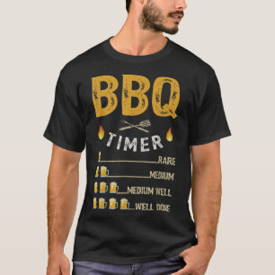 Mens Grillen Timer Barbecue Funny Grill Grilling B T-Shirt
