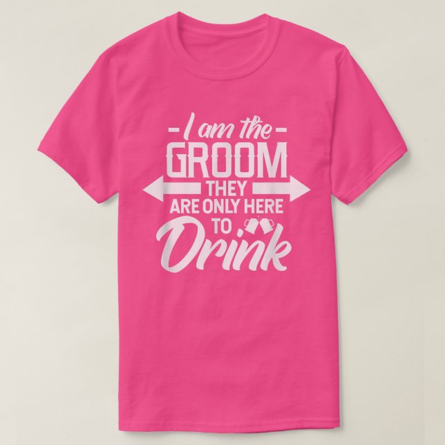 Mens Groom Bachelor Party Hochzeit Drink Party T-Shirt (Design vorne)