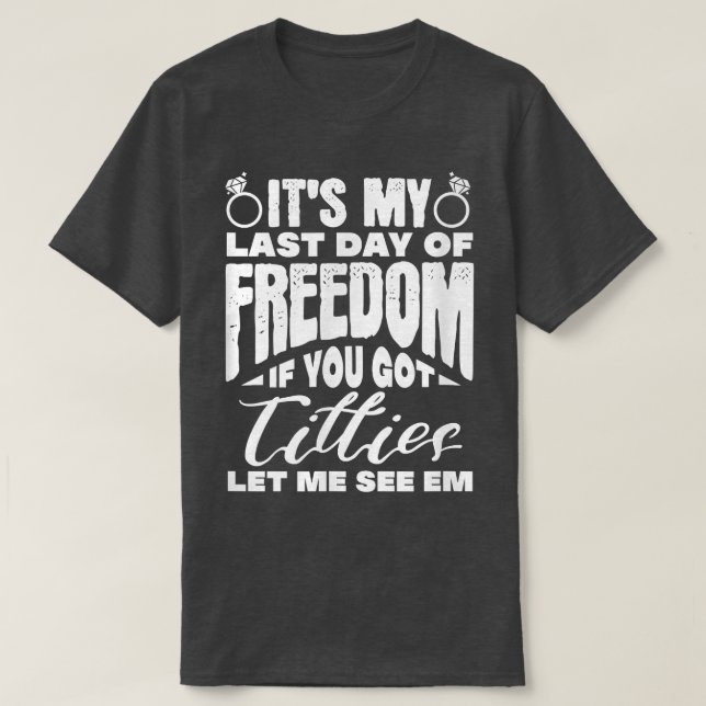 Mens Groom Bachelor Party Hochzeit T-Shirt (Design vorne)