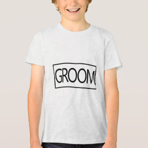 Mens Groom Matching Bride Future Ehemann Wedding B Tri-Blend Shirt