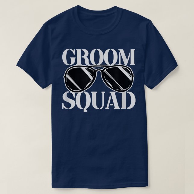 Mens Groom Squad Groomsmen Bachelor Party  T-Shirt (Design vorne)