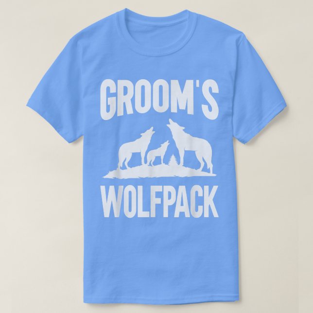 Mens Groom Squad Wolfpack  T-Shirt (Design vorne)