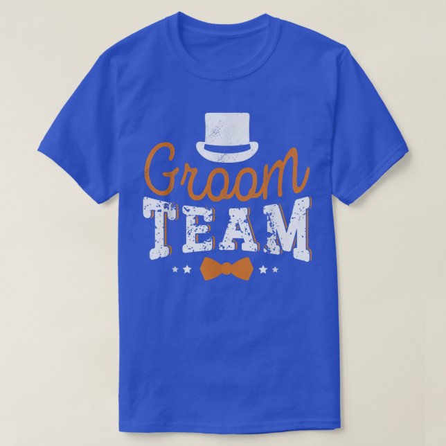 Mens Groom Team Verlobung Bachelor Party Groomsma T-Shirt (Design vorne)