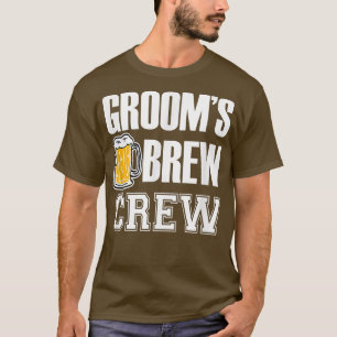 Mens Grooms Brew Crew Funny Trauzeugen Bachelor Pa T-Shirt