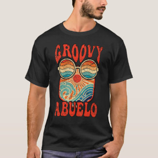 Mens Groovy Abuelo 70s Aesthetic Nostalgia 1970's  T-Shirt