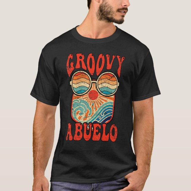 Mens Groovy Abuelo 70s Aesthetic Nostalgia 1970's  T-Shirt (Vorderseite)