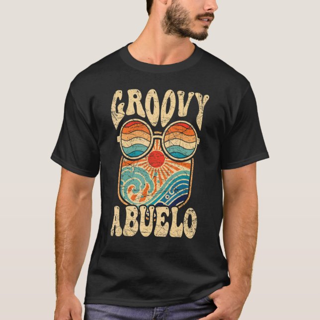 Mens Groovy Abuelo 70s Aesthetic Nostalgia 1970's  T-Shirt (Vorderseite)
