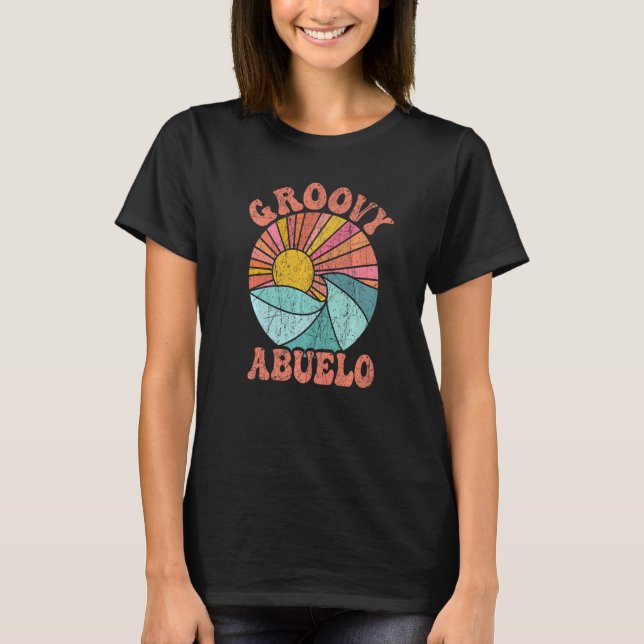Mens Groovy Abuelo 70s Aesthetic Nostalgia 1970's  T-Shirt (Vorderseite)