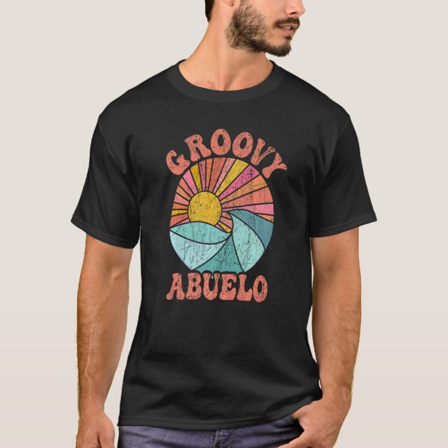 Mens Groovy Abuelo 70s Aesthetic Nostalgia 1970's  T-Shirt (Vorderseite)