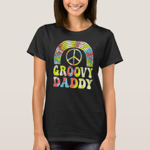 Mens Groovy Daddy 70er Ästhetische 1970er Retro Hi T-Shirt