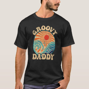 Mens Groovy Daddy 70er Ästhetische Nostalgie 1970e T-Shirt