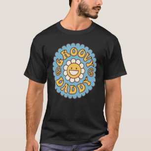 Mens Groovy Daddy 70er Ästhetische Nostalgie 1970e T-Shirt