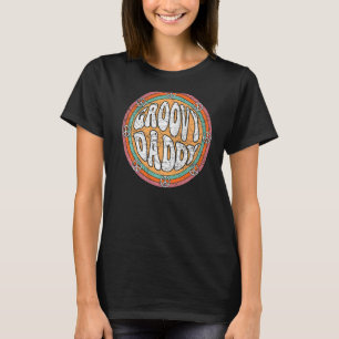 Mens Groovy Daddy 70er Ästhetische Nostalgie 1970e T-Shirt