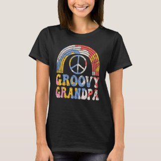Mens Groovy Grandpa 70er Ästhetische Nostalgie der T-Shirt