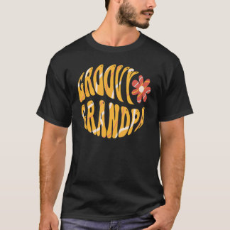 Mens Groovy Grandpa 70er Ästhetische Nostalgie der T-Shirt