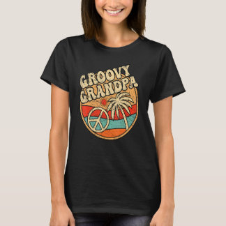 Mens Groovy Grandpa 70er Ästhetische Nostalgie der T-Shirt