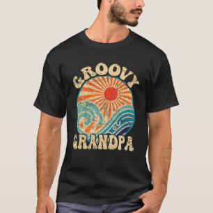 Mens Groovy Opa 70er Jahre Ästhetik Nostalgie 1970 T-Shirt