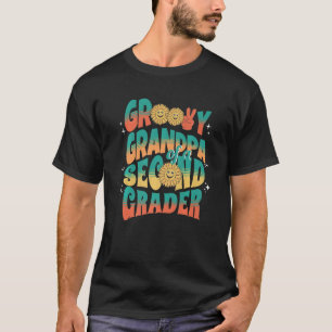 Mens Groovy Opa eines zweiten Grades ersten Tages  T-Shirt