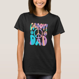 Mens Groovy Papa 70er ästhetische Nostalgie Retro T-Shirt