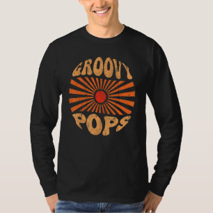 Mens Groovy Pops 70er Ästhetische Nostalgie 1970er T-Shirt