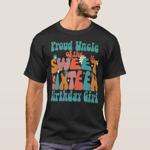 Mens Groovy Sweet 16 Sechzehn Geburtstag Girl Prou T-Shirt