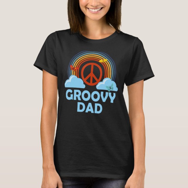 Mens Groovy Vater 1 T-Shirt (Vorderseite)