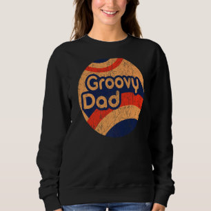 Mens Groovy Vater 70er Ästhetische Nostalgie Ret 1 Sweatshirt