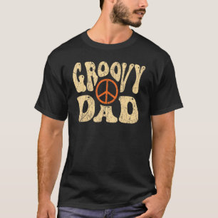 Mens Groovy Vater 70er Ästhetische Nostalgie Ret 1 T-Shirt