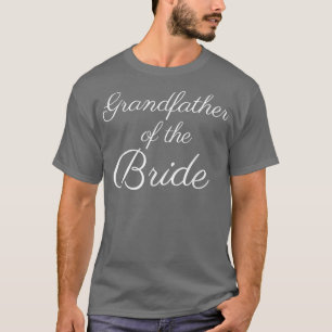 Mens Großvater der Braut , Schriftart für Weißschr T-Shirt