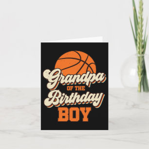 Mens Großvater des Geburtstags Boy Bysketbyll Papa Karte