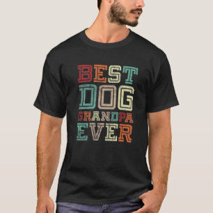 Mens Großvater Vatertag Vintag Bester Hund Großvat T-Shirt