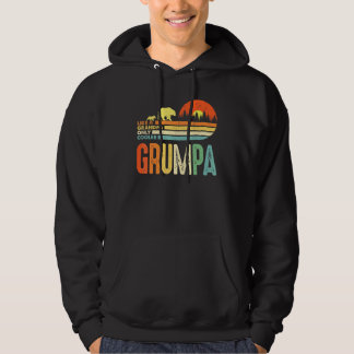 Mens Grumpa wie ein Opa nur Cooler für Männer Ret Hoodie