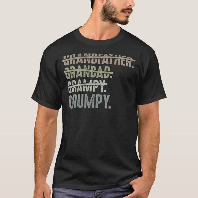 Mens Grumpy Vatertag Männer Großvater G T-Shirt (Vorderseite)