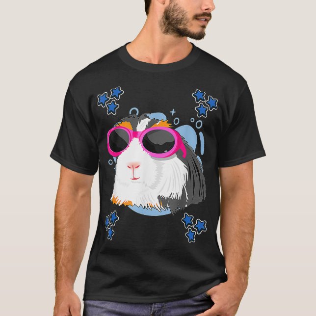 Mens Guinea Pigs Art Drawing Stars Boys Guinea Pig T-Shirt (Vorderseite)