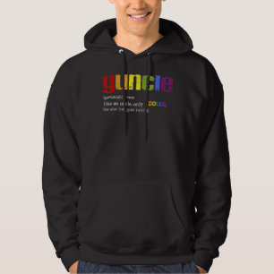 Mens Guncle Definition Lgbt T-Shirt für Gay Onkel Hoodie