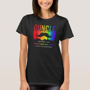 Mens Guncle Definition Regenbogenflagge Lgbtq Prid T-Shirt