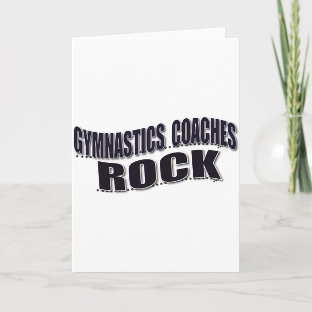 Mens Gymnastics Coach Geschenke Karte (Vorderseite)